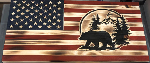 American Flag, Bear