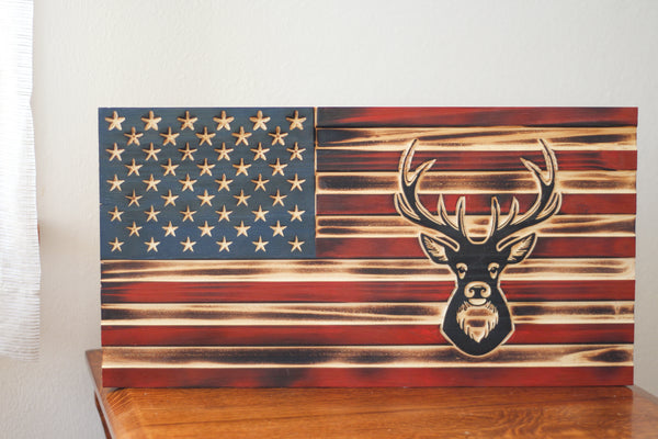 American Flag, Deer